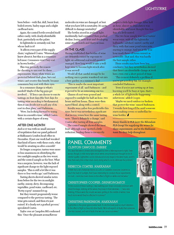 Imbibe Magazine July/Aug 2016 | Your Starter for Ten | Christopher Cooper | Wine Writer