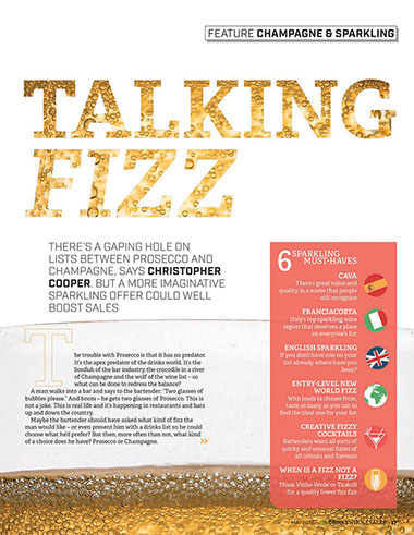 Drinks Wholesaler Magazine May 2016 | Talking Fizz | Christopher Cooper | Wine Writer