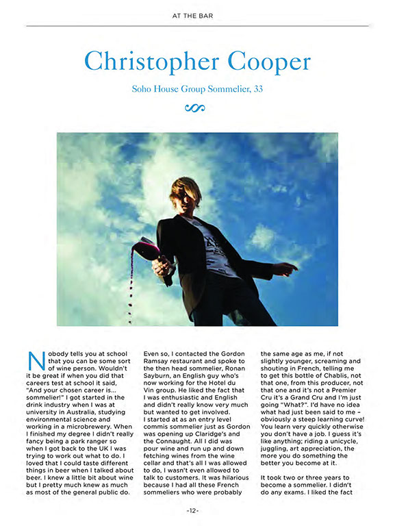Imbibe Magazine July/Aug 2016 | Your Starter for Ten | Christopher Cooper | Wine Writer