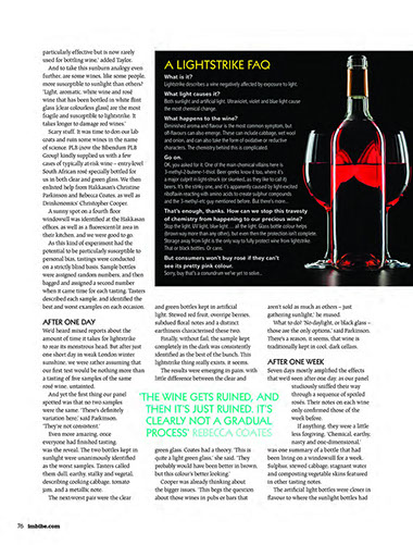 Imbibe Magazine Mar/Apr 2015 | Blanded By The Light | Christopher Cooper | Wine Writer